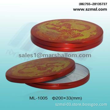 round tin box, metal box, candy box, chocolate box